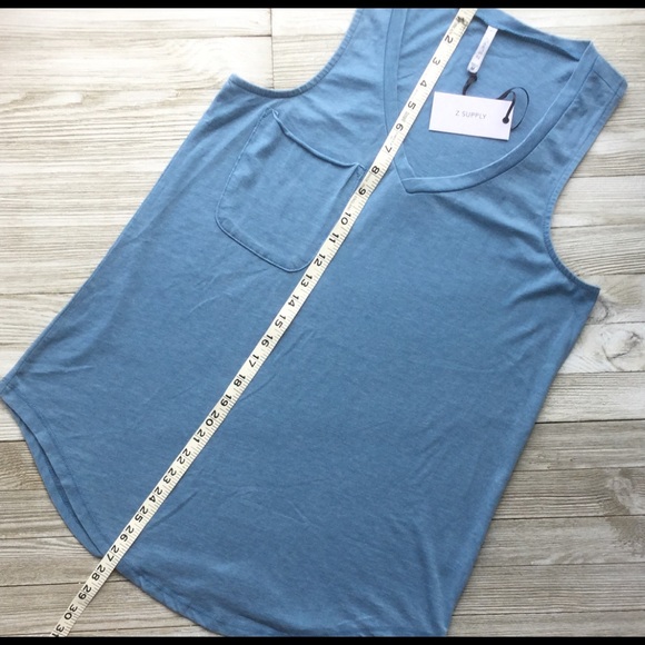 Z SUPPLY Pocket Racer Burnout Tank NEW WITH TAGS - Picture 4 of 8